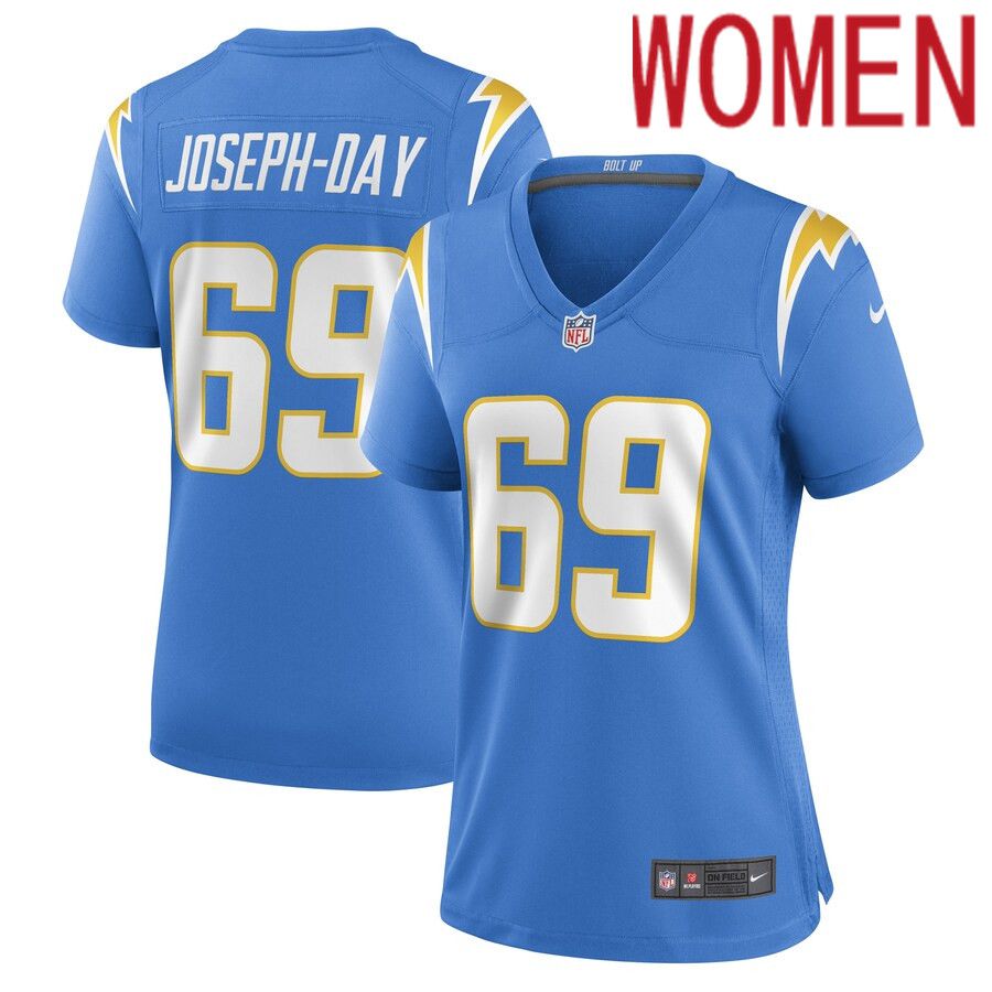 Women Los Angeles Chargers #69 Sebastian Joseph-Day Nike Powder Blue Game Player NFL Jersey